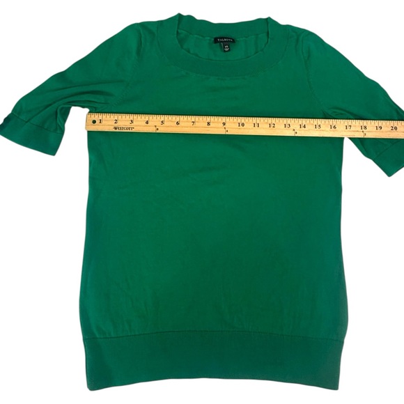 Talbots Green Short Sleeve Sweater - Picture 2 of 6